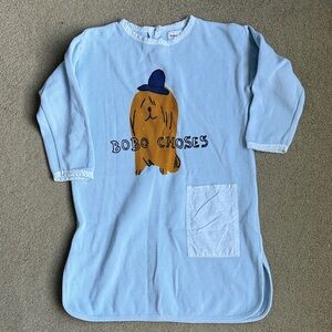 Bobo Choses Light Blue Dog Graphic Dress